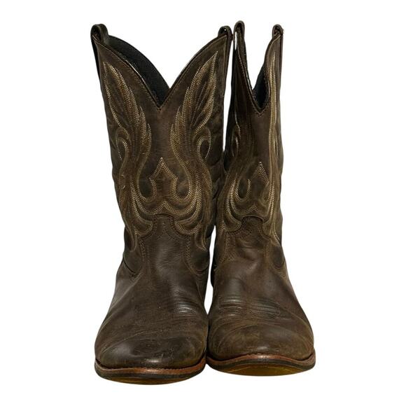 Laredo 68373 Western Cowboy Boots Leather Brown Embroidered Men's Size 12 EW - Picture 2 of 8